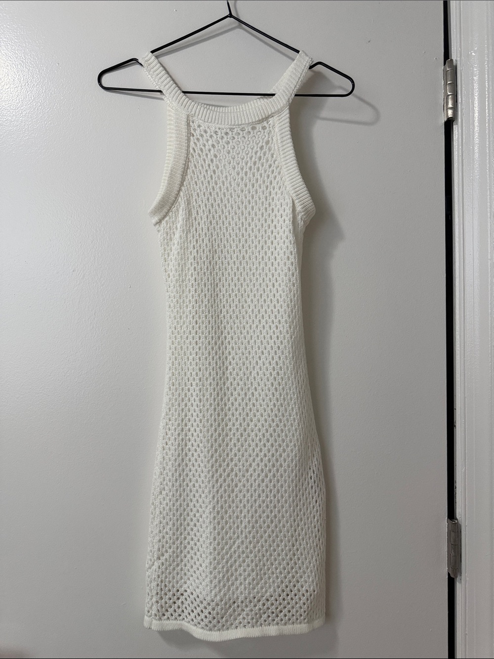 Honey Peach White Beach Mini Dress XS
